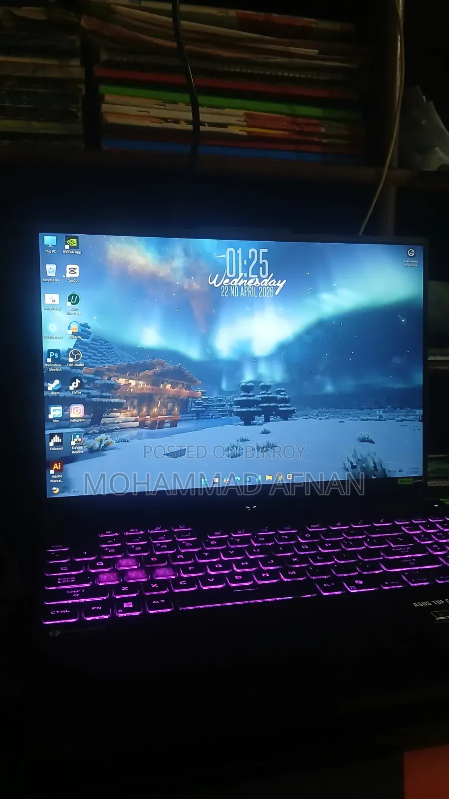 New Laptop Asus TUF Gaming F16 16GB Intel Core i5 SSD 60GB
