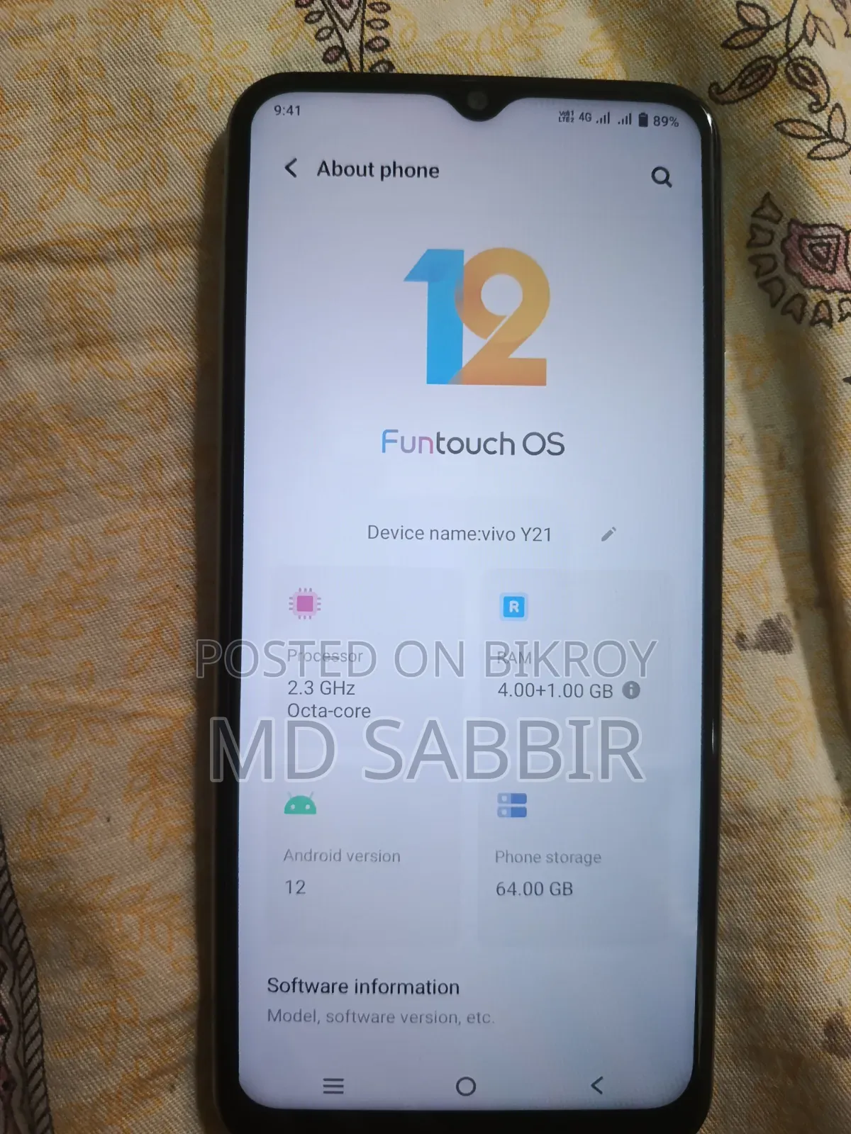 Vivo Y21 64 GB White