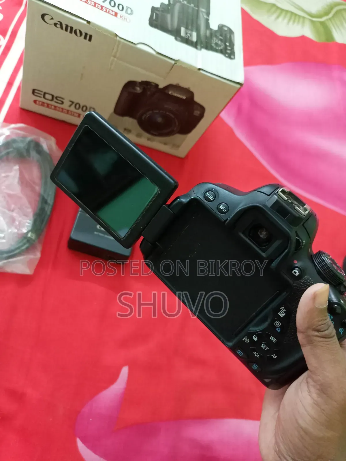 Canon 700d Body Display Shadow Full Box