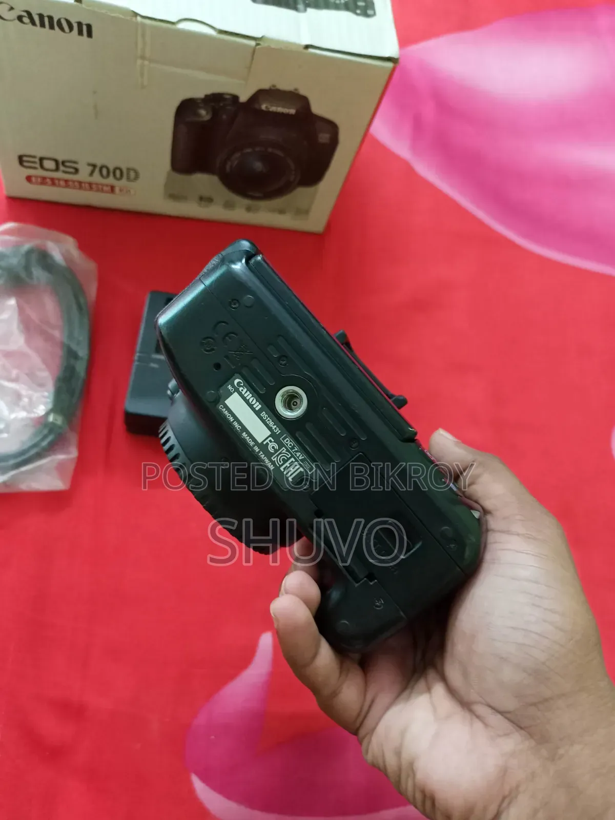 Canon 700d Body Display Shadow Full Box