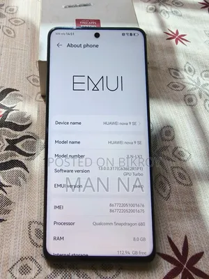 Huawei Nova 9 SE 128 GB Blue