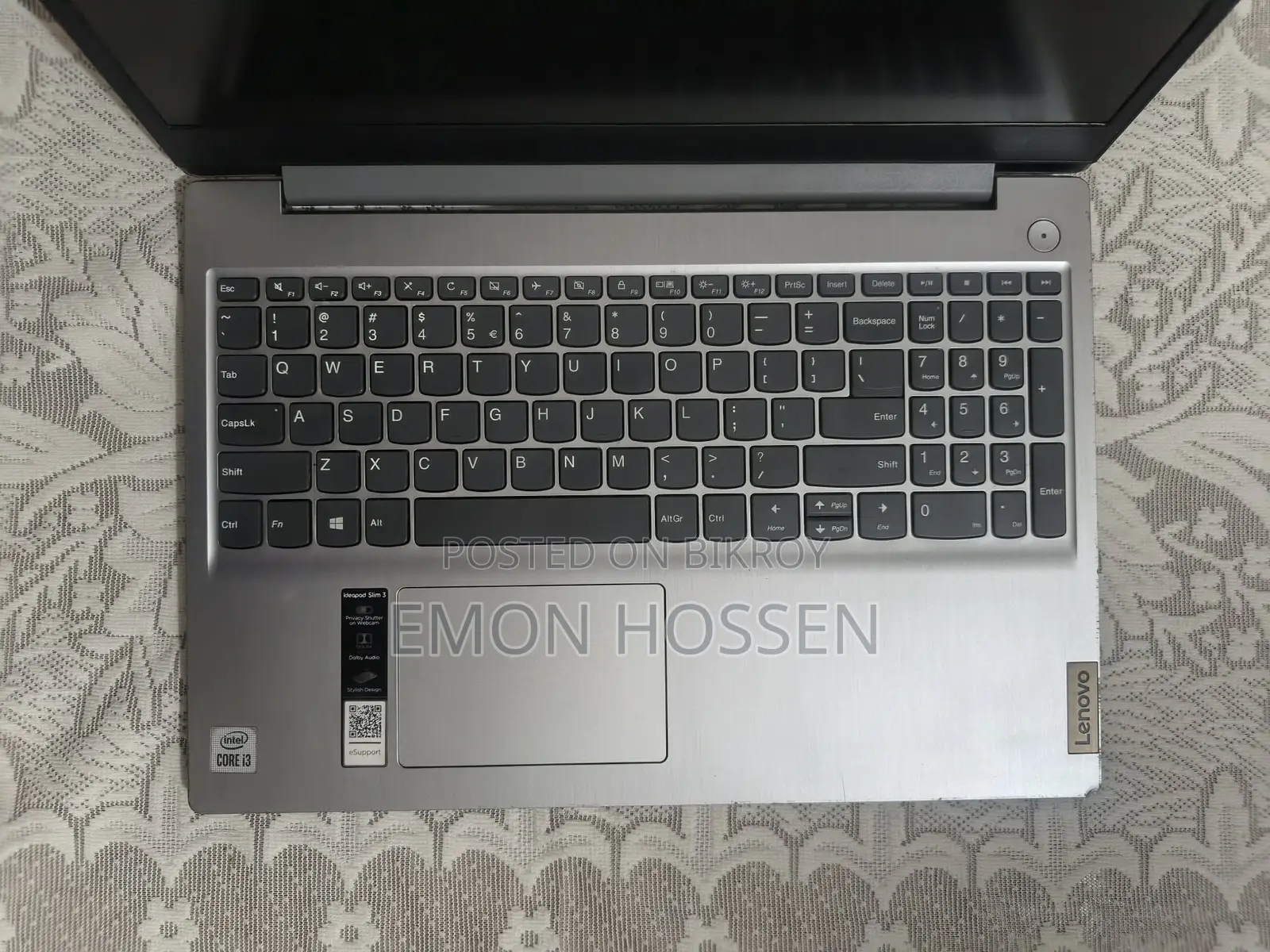 Laptop Lenovo Ideapad 3 12GB Intel Core I3 SSD 256GB