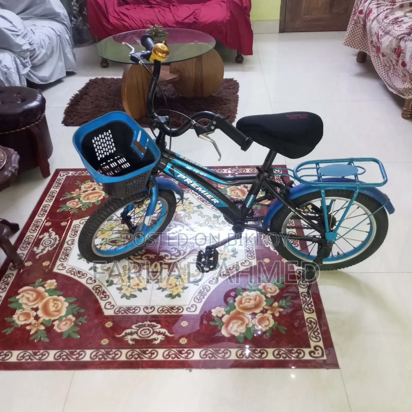 ১৬ ইঞ্চি চাকা সাইজ একটি সাইকেল