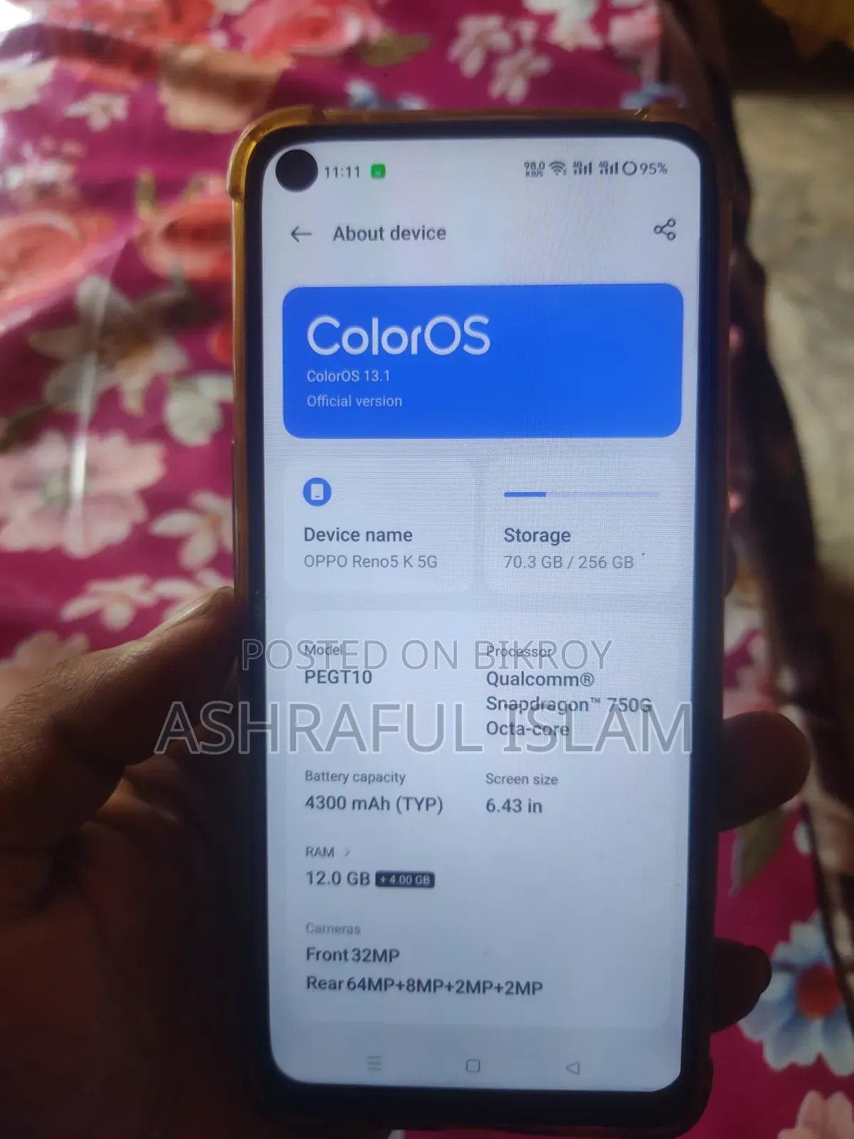 Oppo Reno 5 256 GB Black
