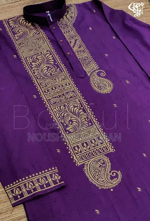 হাতে নকশা করা পাঞ্জাবি শাড়ি ও অন্যান্য কাপড়