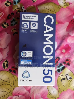 Black Tecno Camon 50 Ultra 256 GB