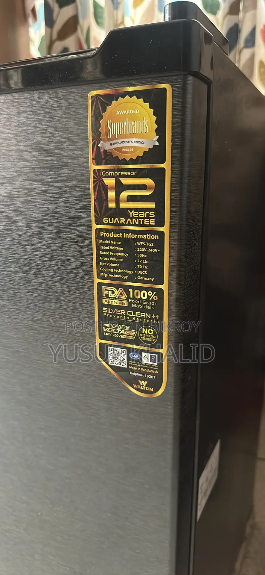 Walton Mini Fridge 70 Litre.