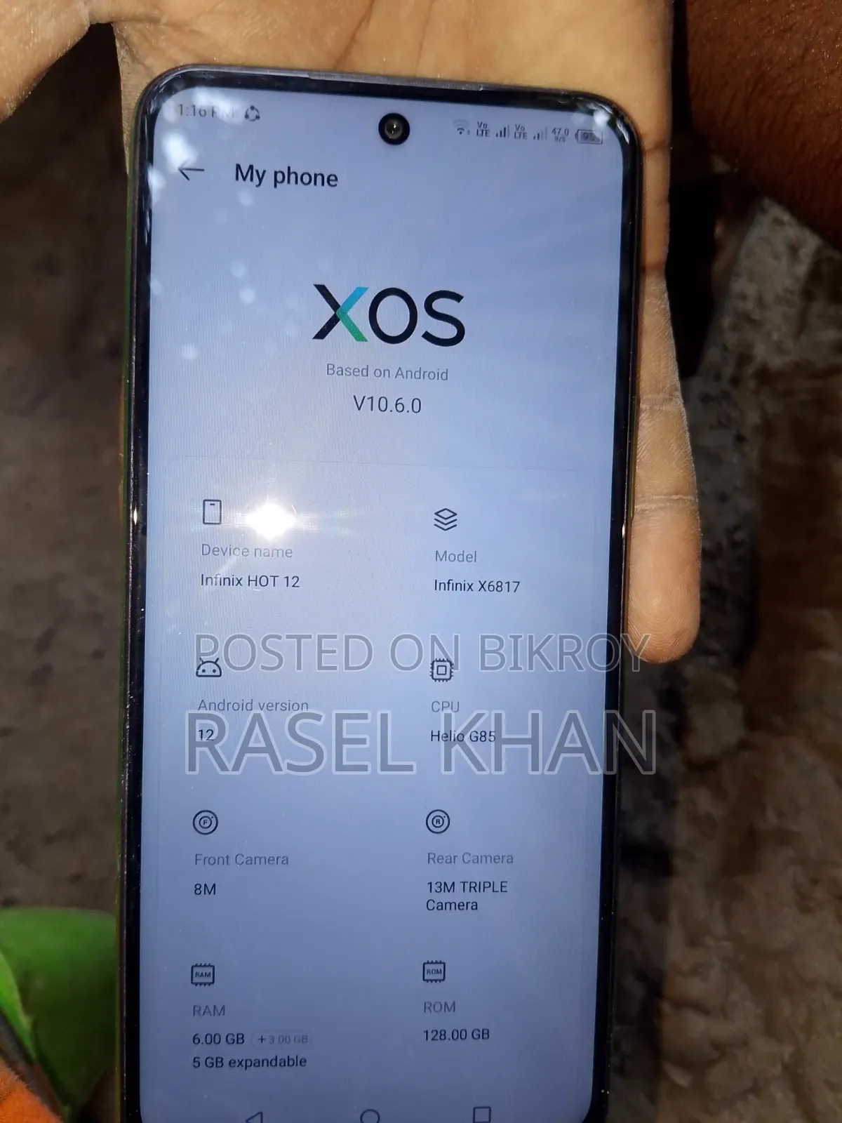 Infinix Hot 12 128 GB Green