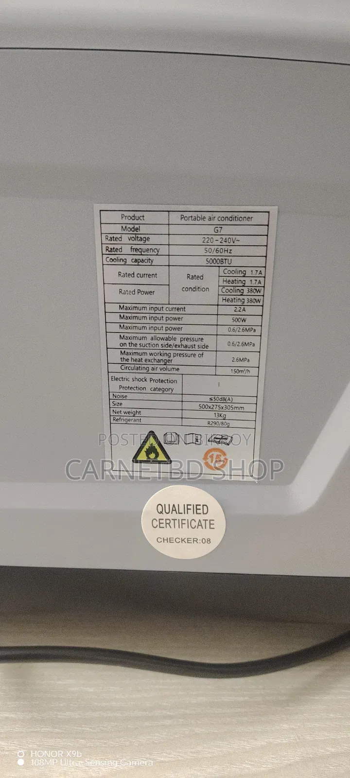 Portable Air Conditioner 4000 BTU (Tent and Small Room)