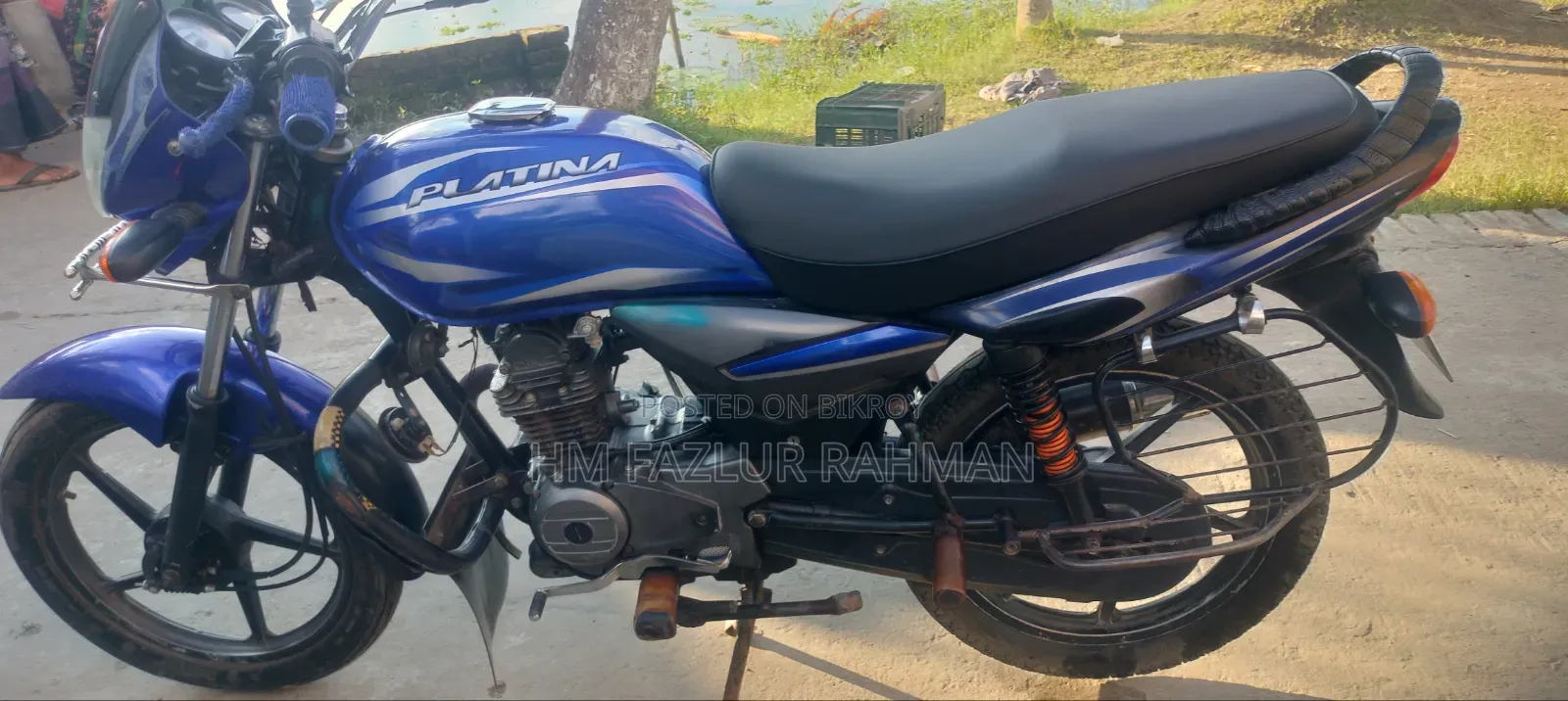 বাজাজ প্লাটিনা ১০০ ২০১৬ নীল