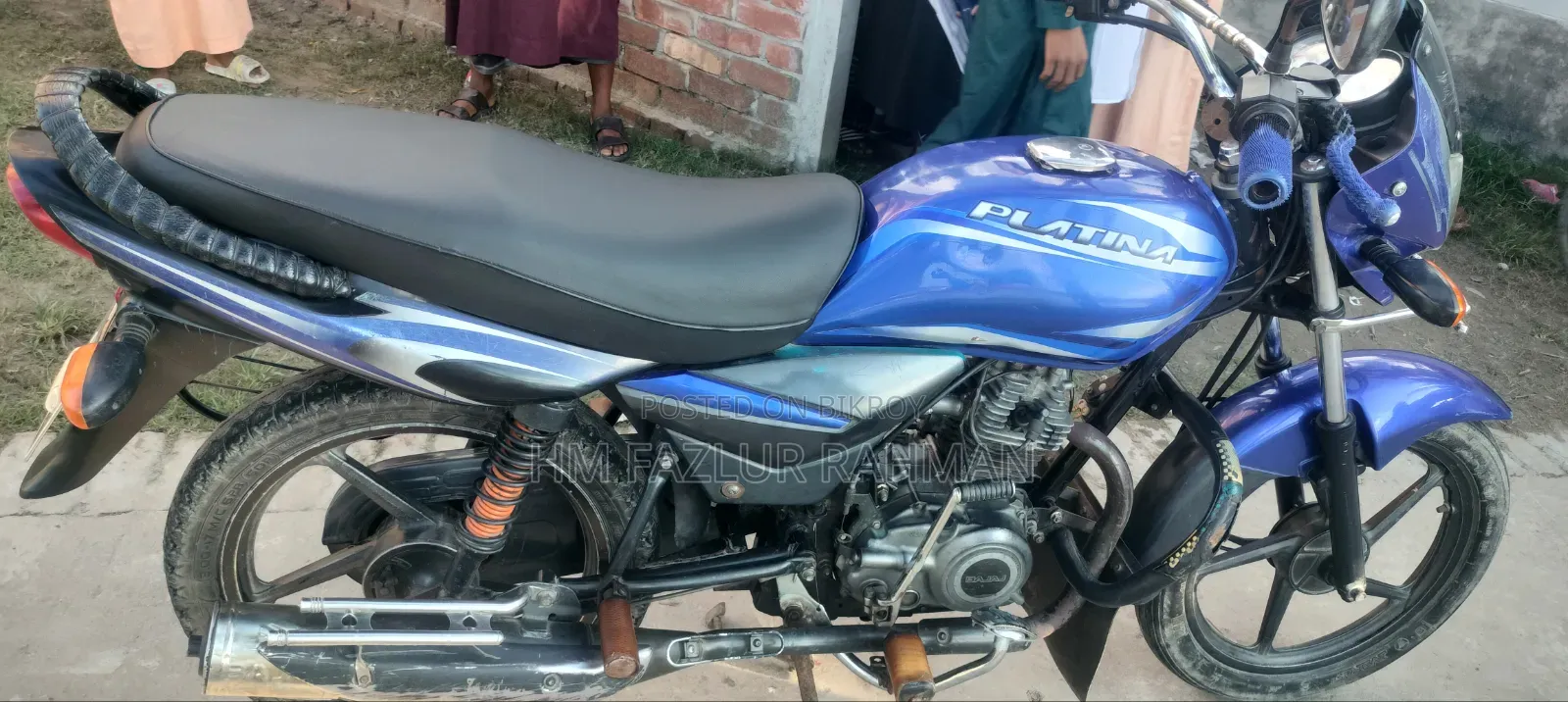 বাজাজ প্লাটিনা ১০০ ২০১৬ নীল