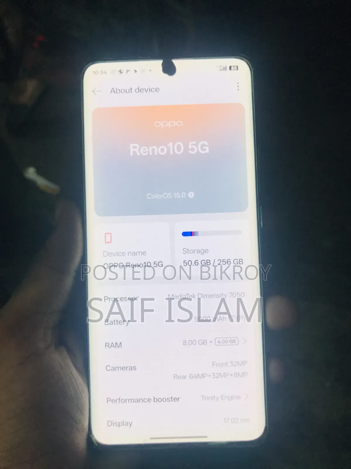 Oppo Reno 10 5G 256 GB Blue