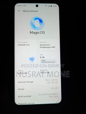 অনার এক্স৭সি ২৫৬ জিবি সবুজ