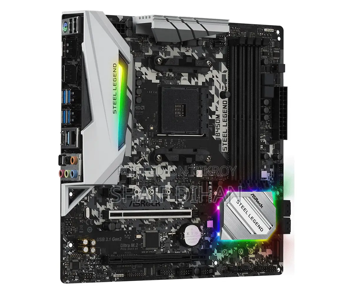 Asrock B450M Steel Legend AM4 Motherboard