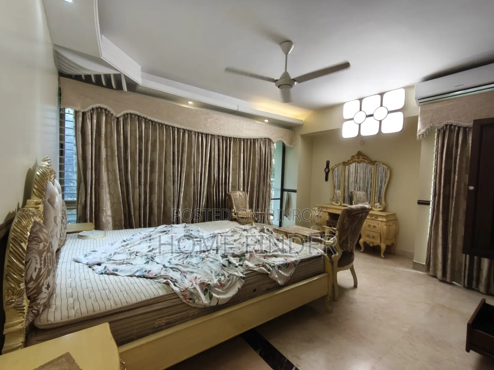 গুলশানে ৪ বেডরুমের সজ্জিত অ্যাপার্টমেন্ট ভাড়ার জন্য