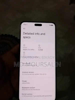 Xiaomi Civi 4 Pro 512 GB Black