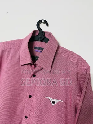 Premium Pink Micro Check Formal Shirt | Slim Fit Full Sleeve