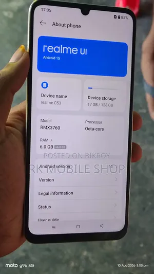New Realme C53 128 GB Rose Gold