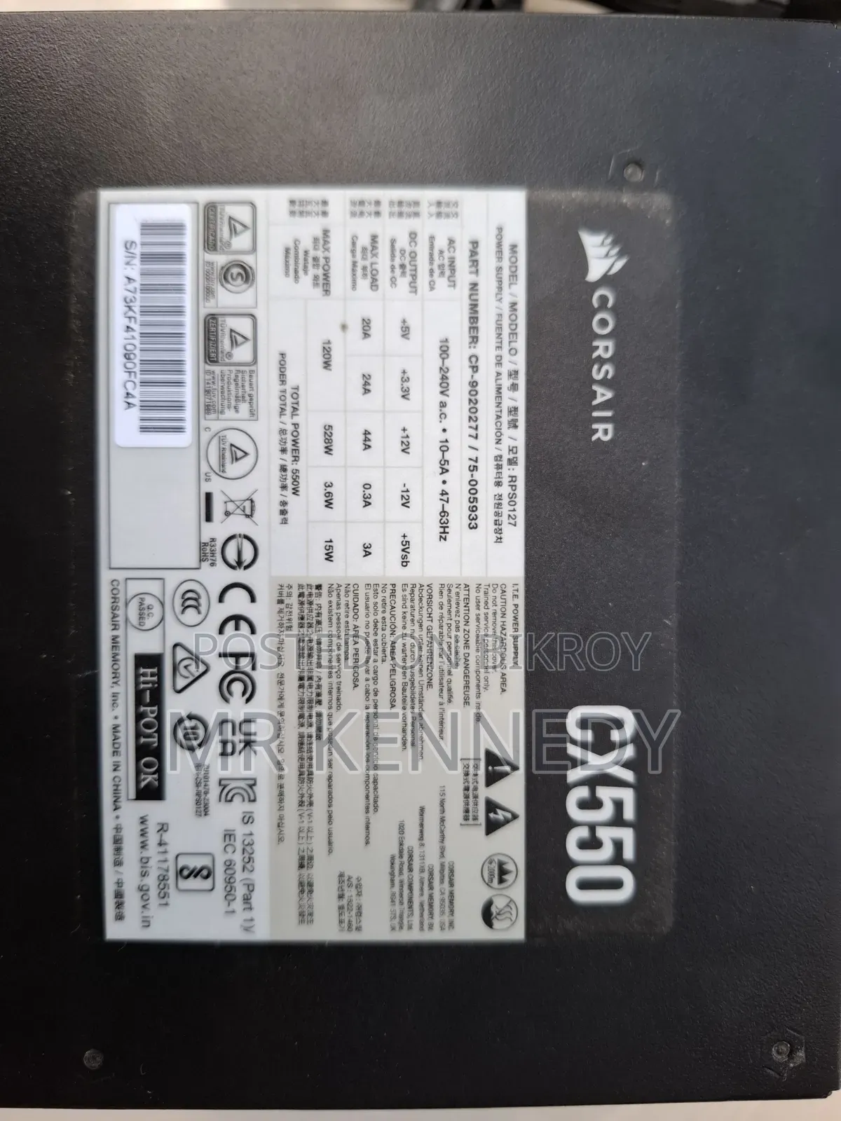 Corsair Cx550 Psu 550w