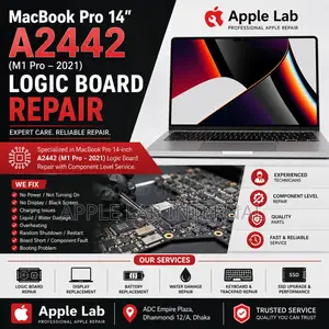 MacBook Pro 14” A2442 (M1 Pro – 2021) Logic Board Repair | Apple Lab