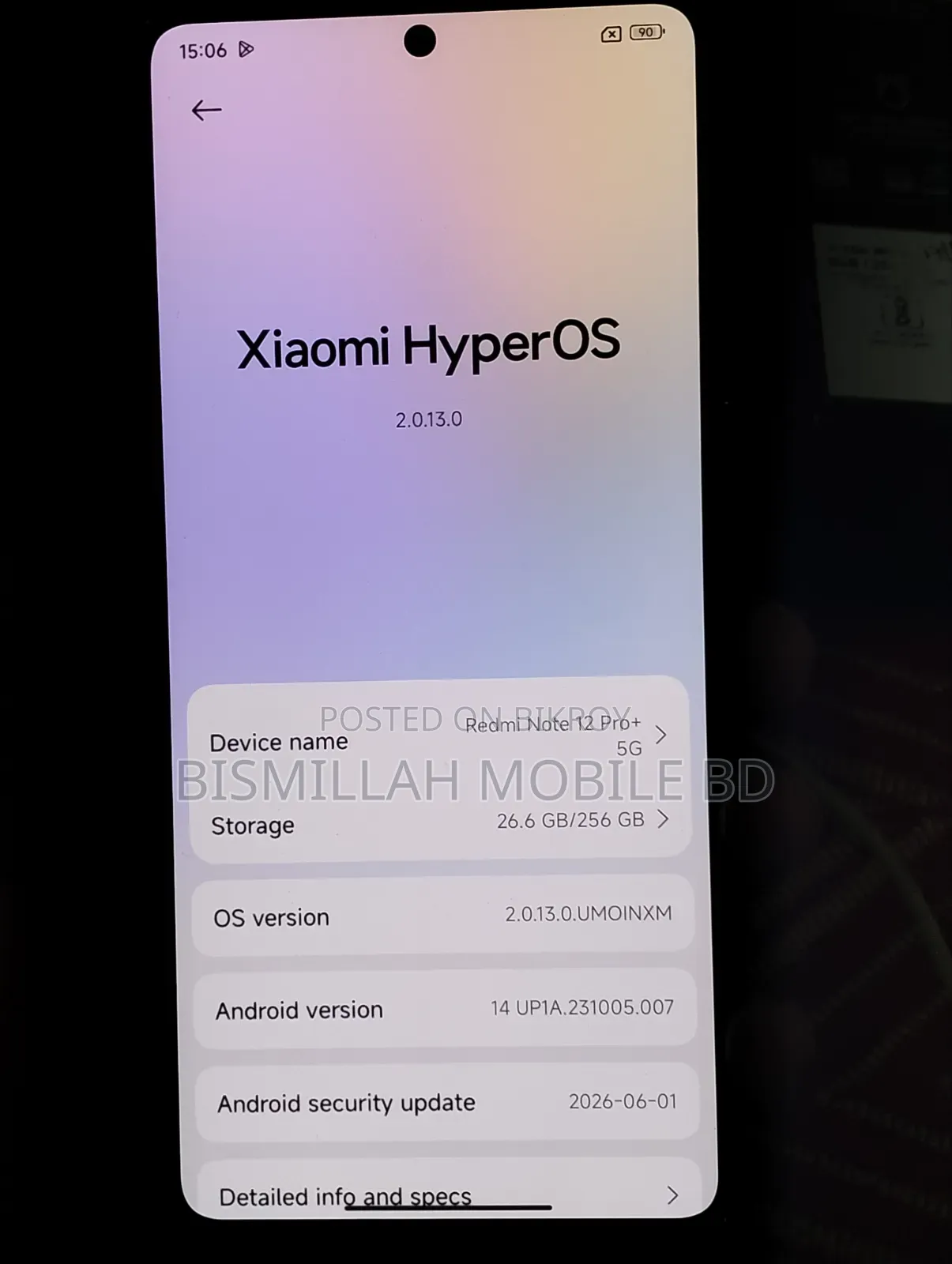 Xiaomi Redmi Note 12 Pro+ 5G 256 GB White