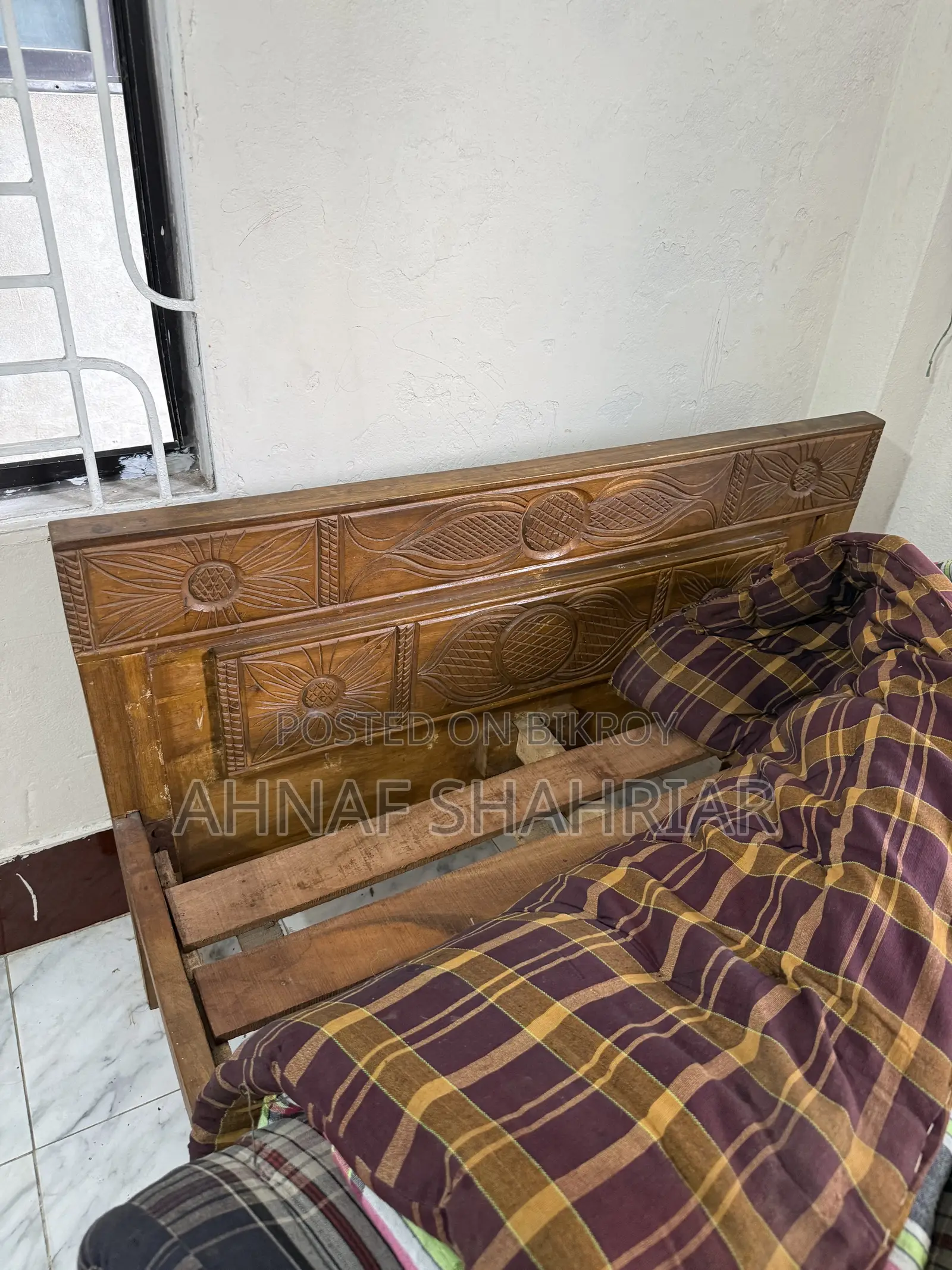 Wooden Bed Single Bed Palang