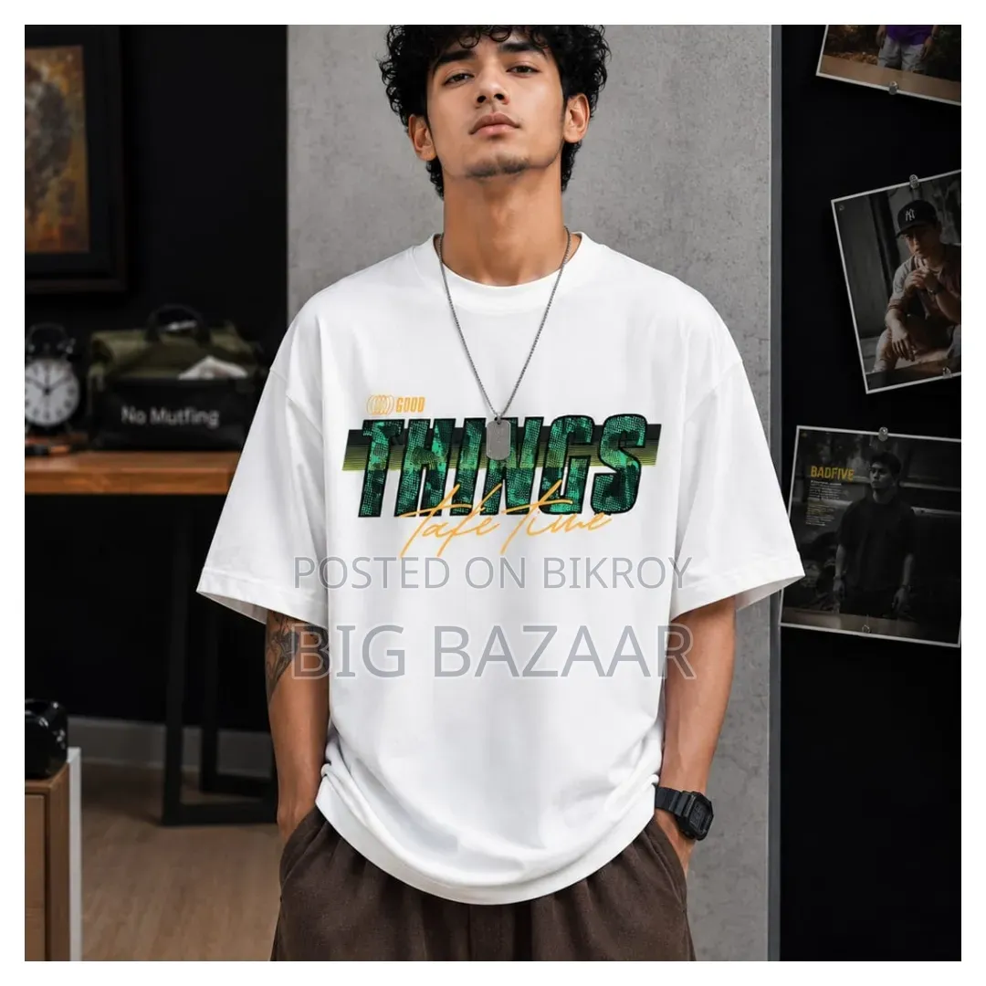 Premium Cotton Drop Shoulder Tshirt for Boys
