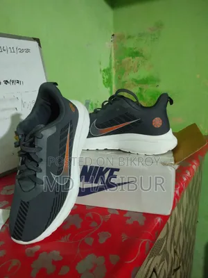 Nike Men’s Sports/Running Shoes – Black, Orange White