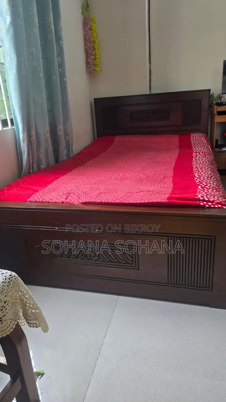 Partex bed with mattress and foam will be sold