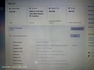 Laptop Asus X540LA 4GB AMD HDD 500GB
