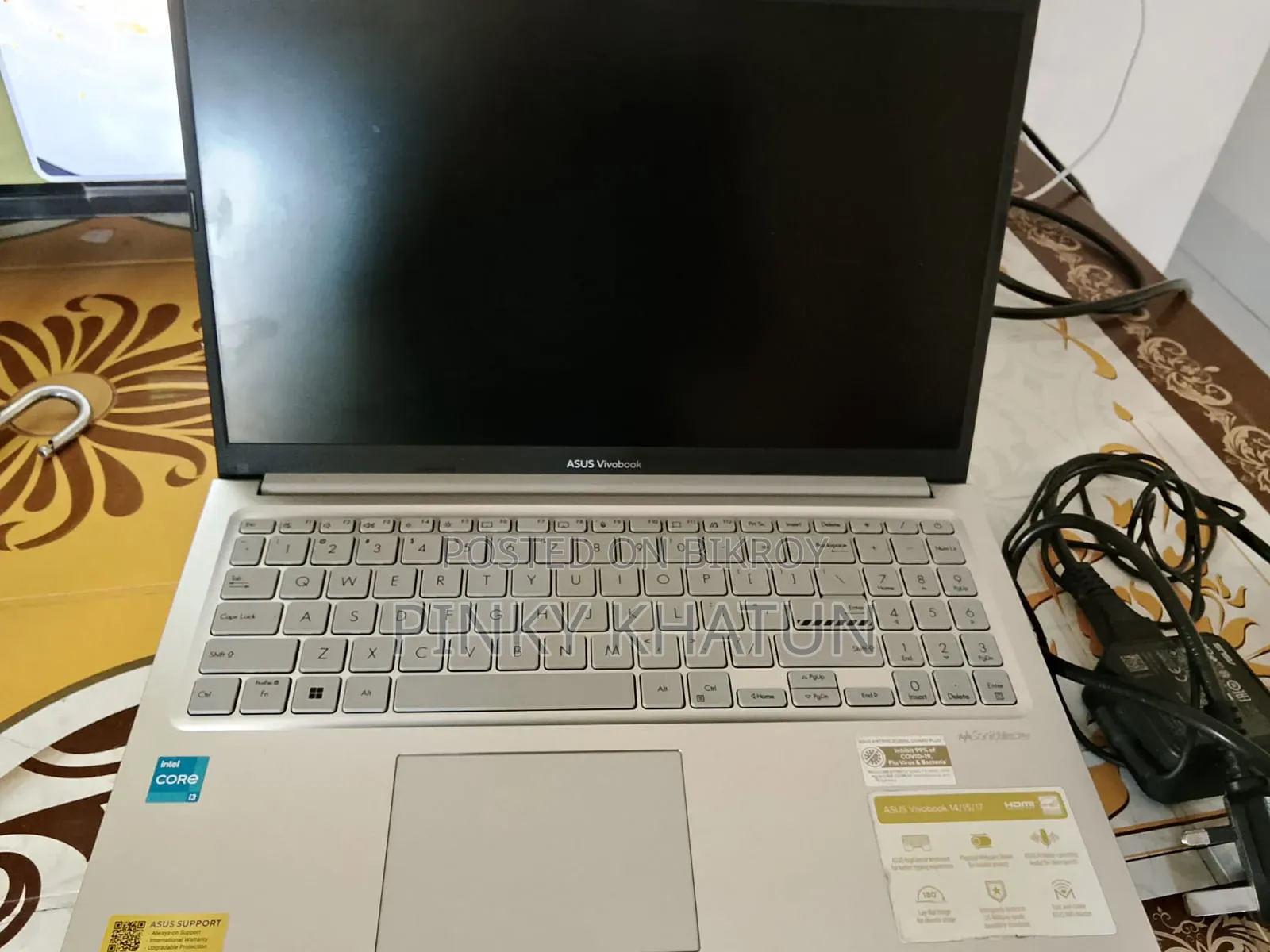 ল্যাপটপ ASUS Vivobook 15 8GB Intel Core I3 SSD 512GB