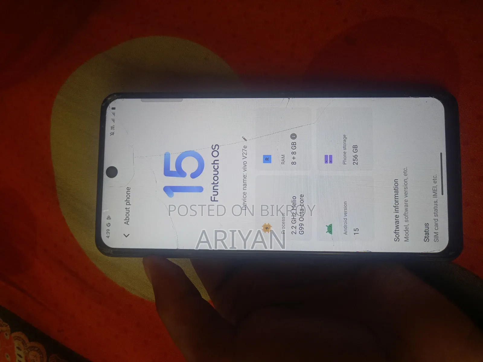 Vivo V27e 256 GB Black