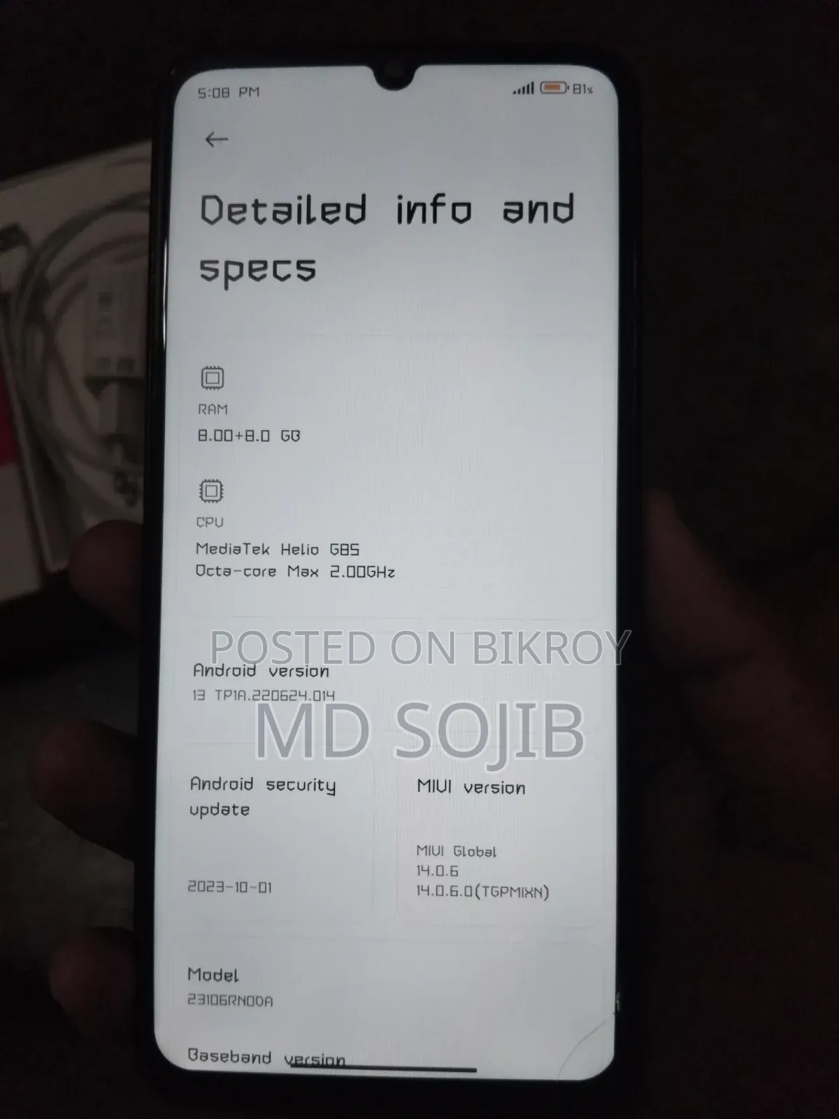Xiaomi Redmi 13C 256 GB Black