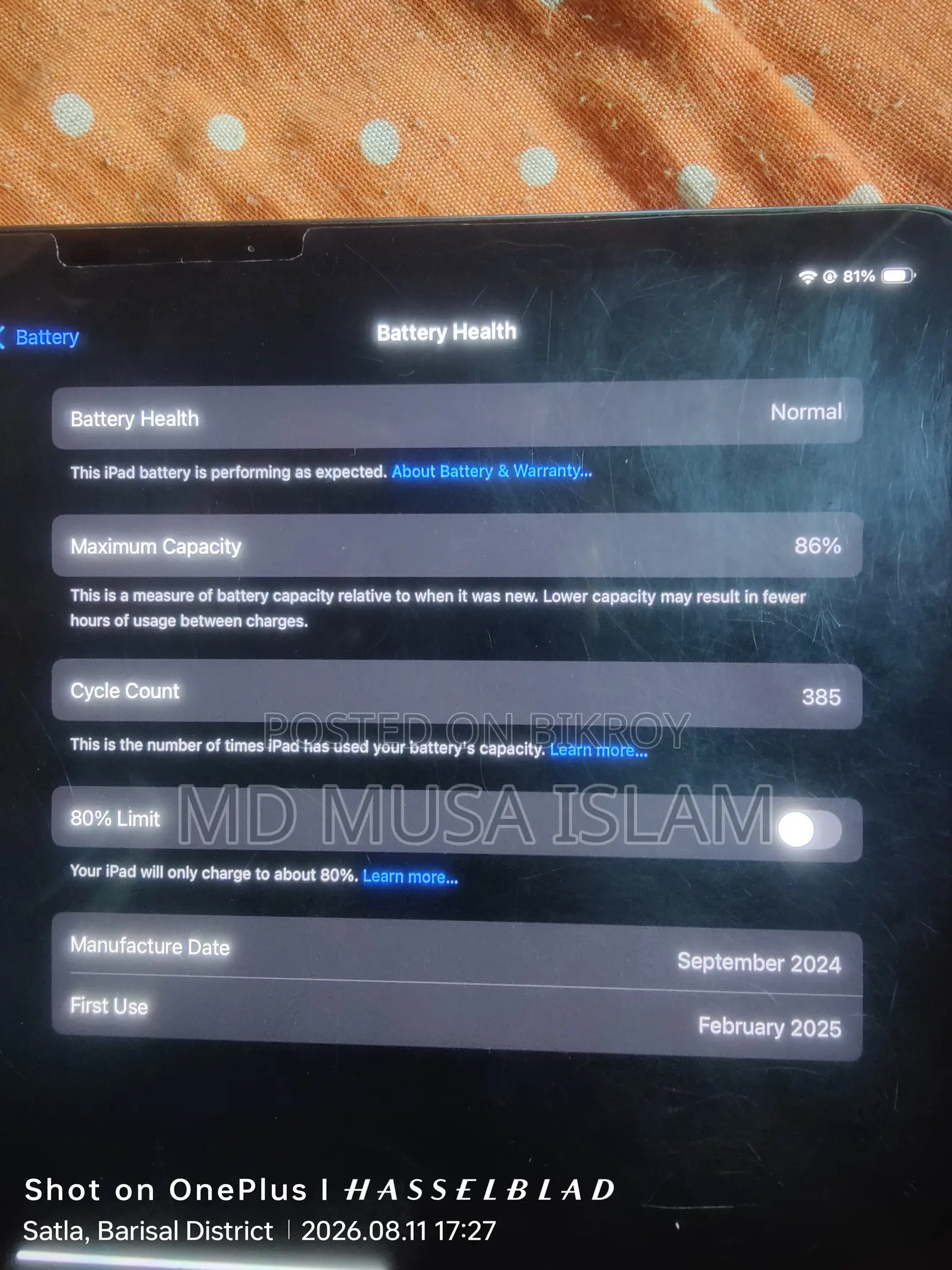 Apple iPad Pro 11 (2024) 256 GB Black