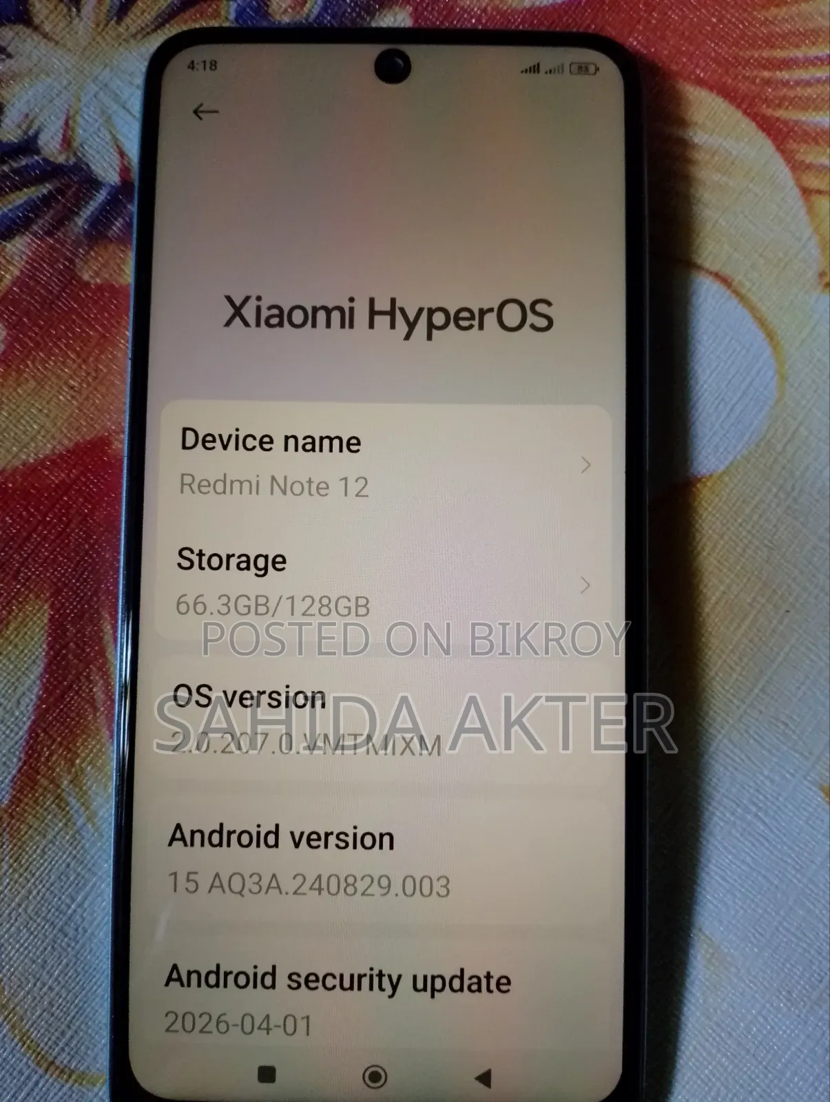 Xiaomi Redmi Note 12 128 GB Blue