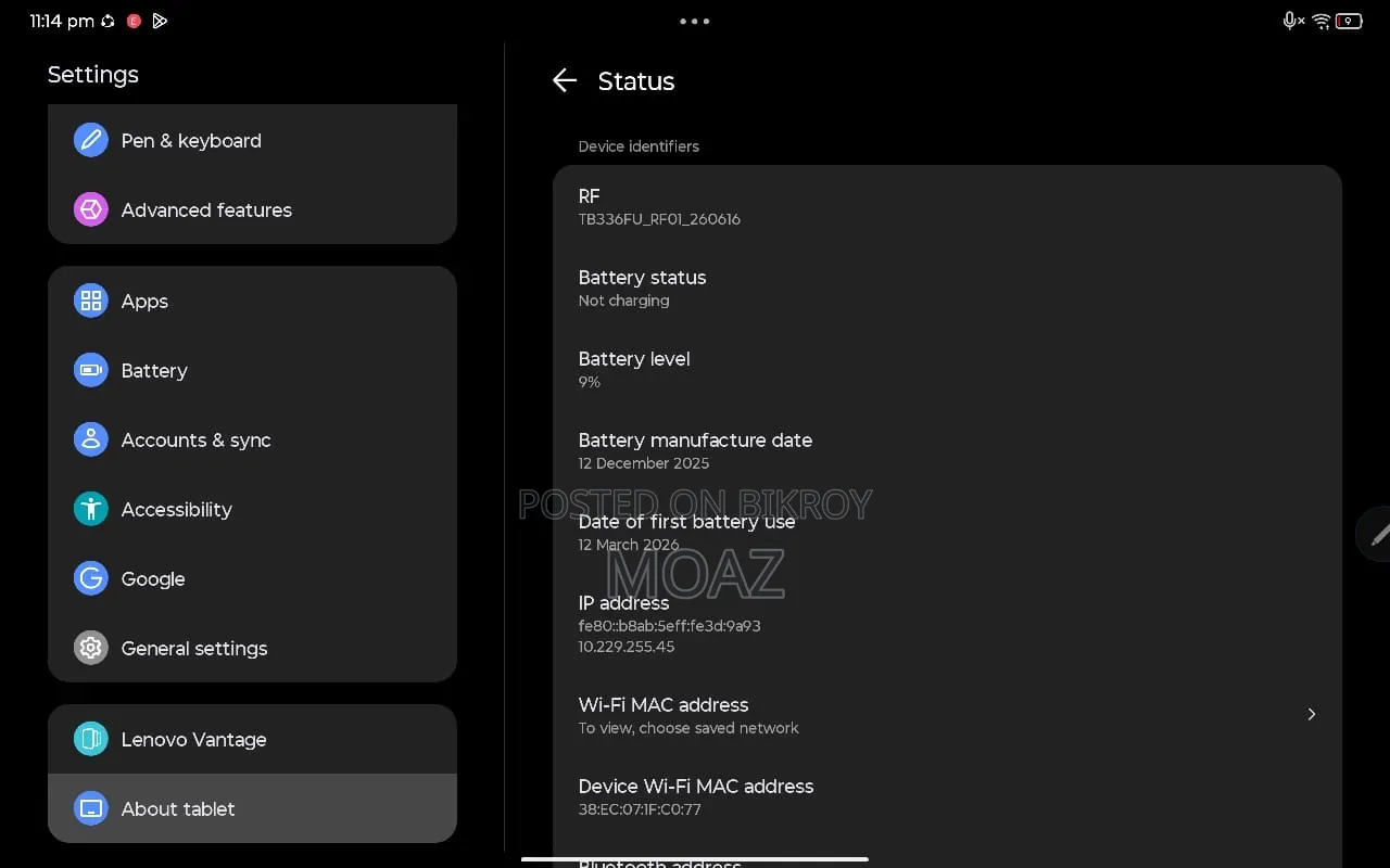 Lenovo 128 GB Gray