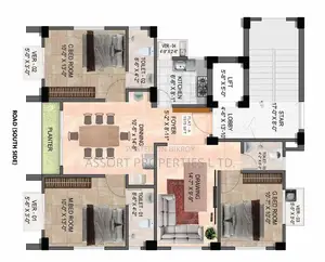1575 Sft South Facing Flat Sale at Bashundhara R/a