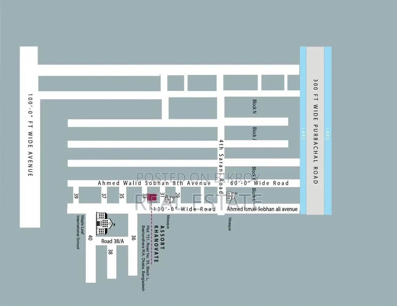 1575 Sft South Facing Flat Sale at Bashundhara R/a