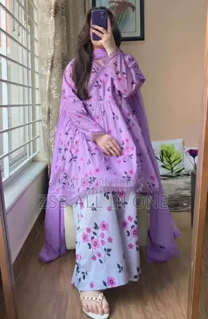 Premium Cotton Printed Three Piece