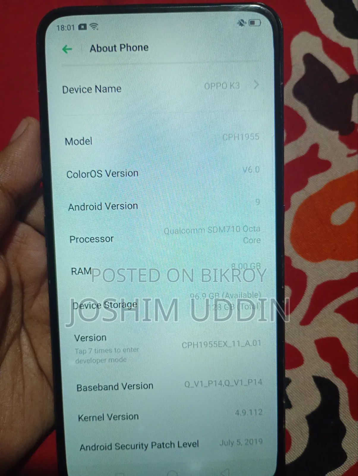 Oppo K3 128 GB Blue