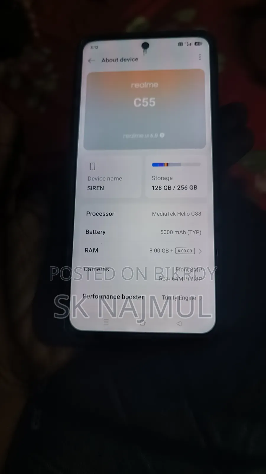 Realme C55 256 GB Black