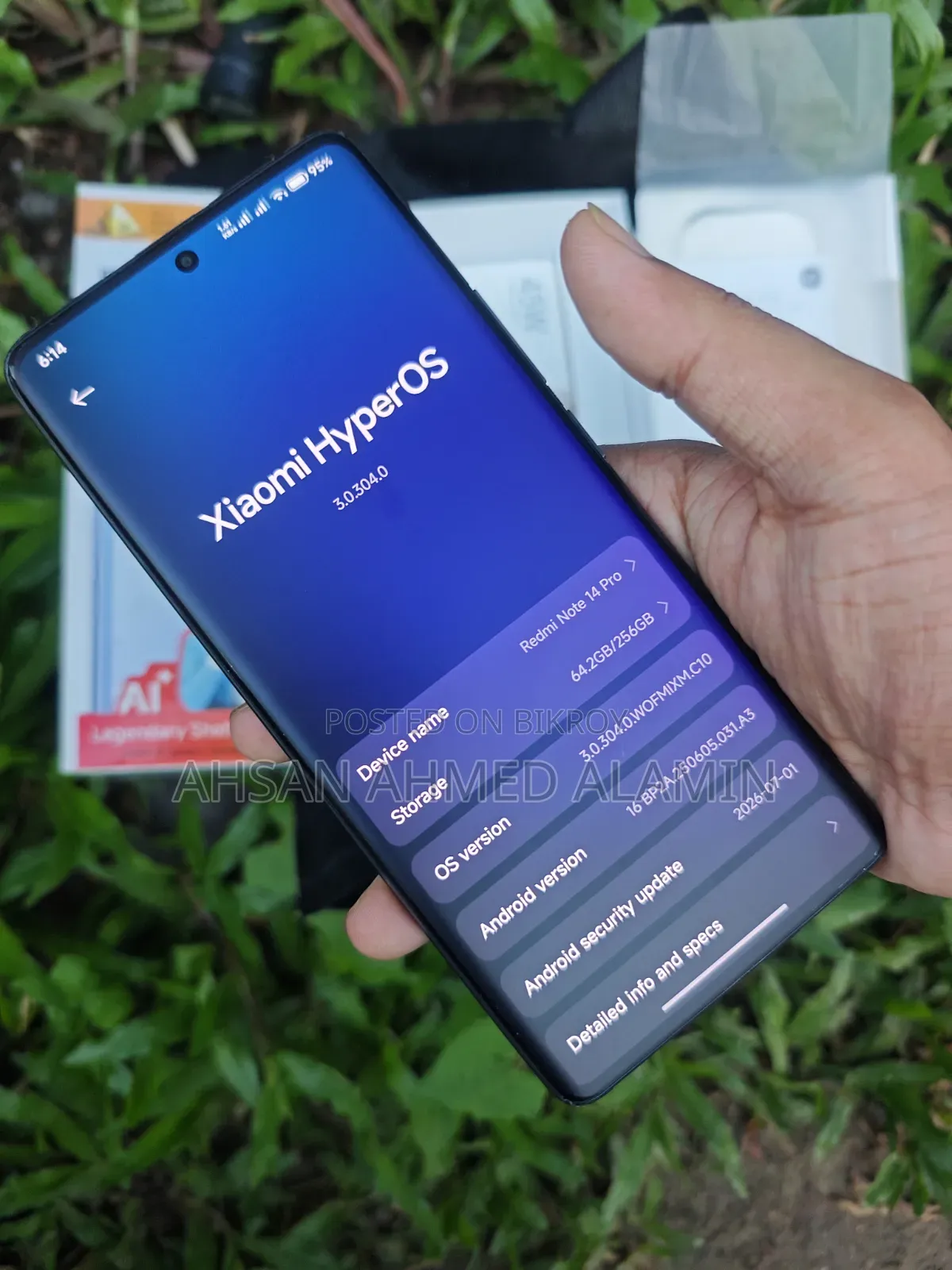 New Xiaomi Redmi Note 14 Pro 256 GB Black