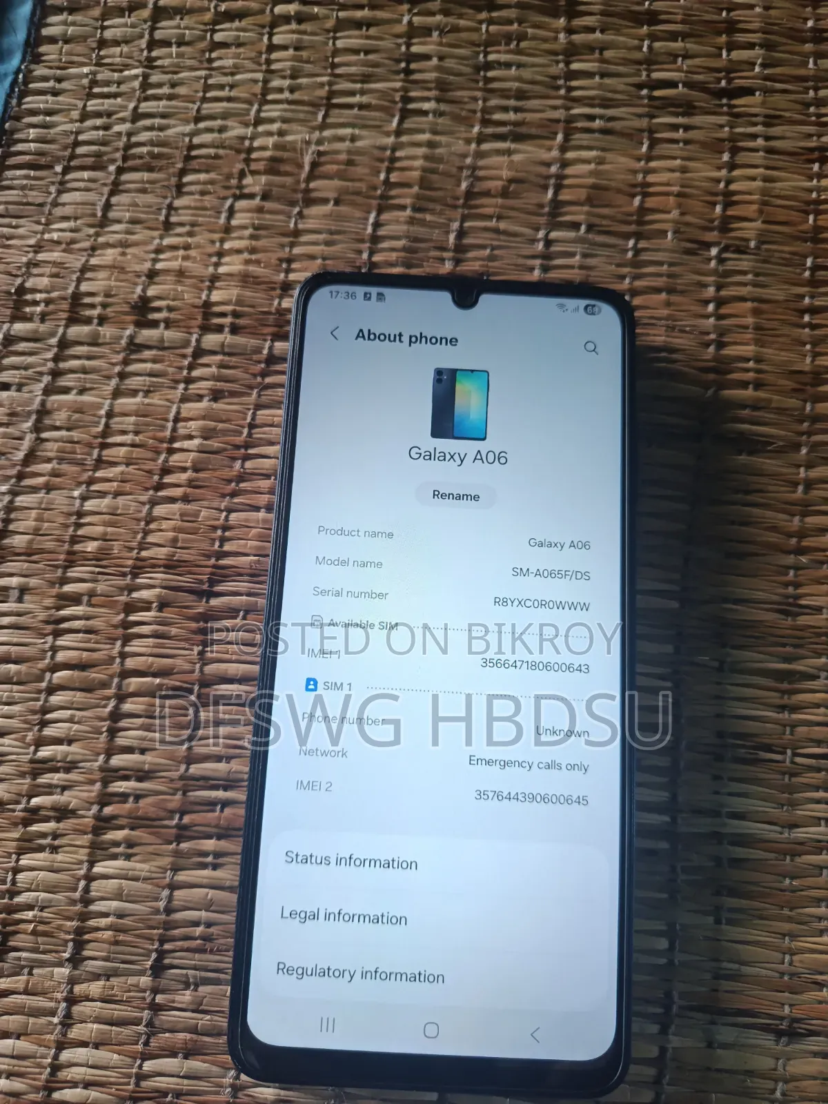 Samsung Galaxy A06 64 GB Black