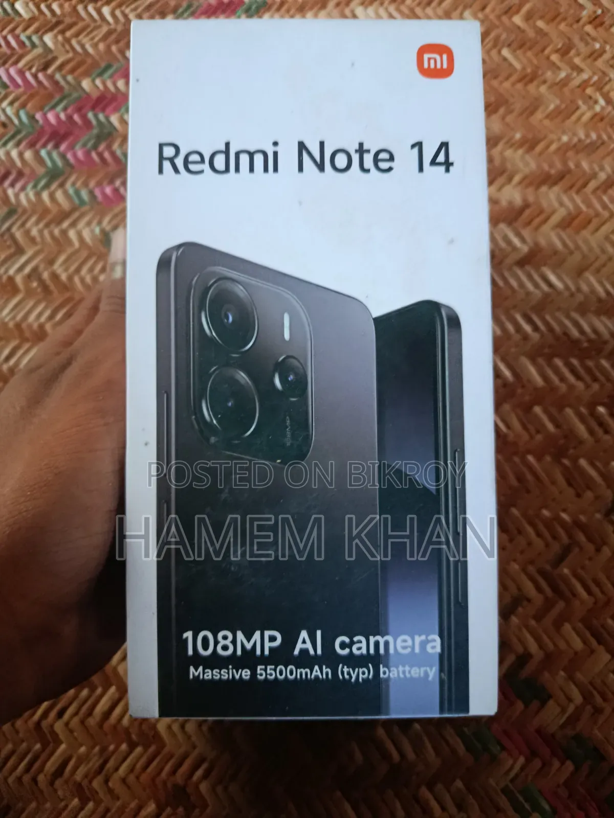 শাওমি রেডমি নোট ১৪ ফোরজি ২৫৬ জিবি ব্ল্যাক