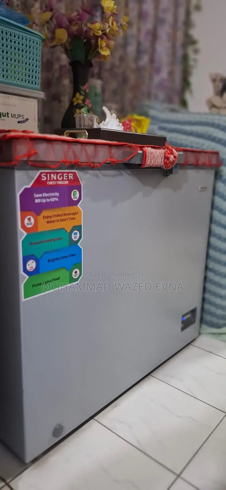 Singer Chest Freezer | 251glgy-Lp | 251 L | Grey
New Condition