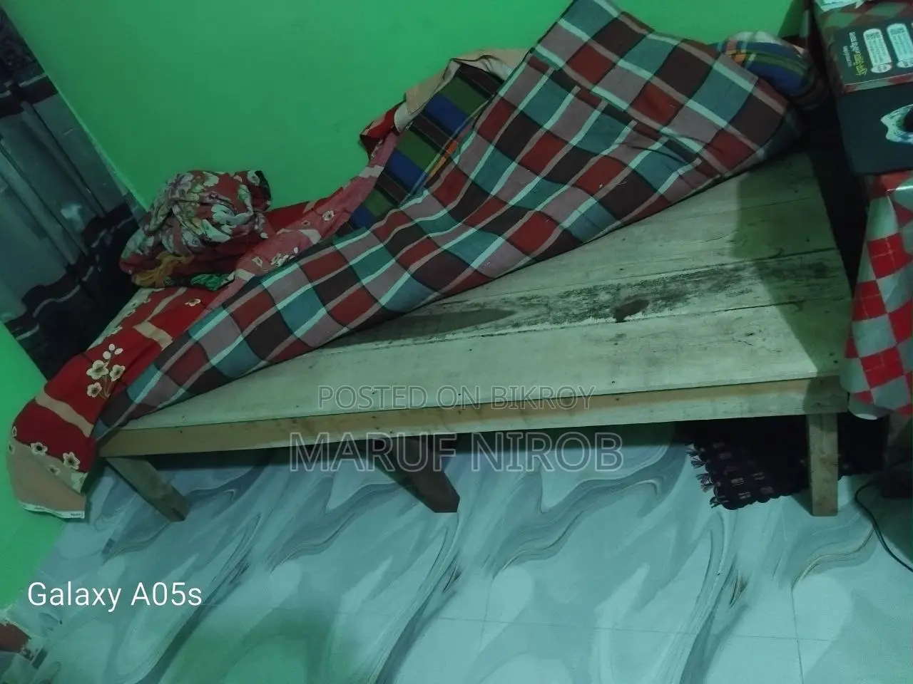 Used Single Wooden খাট – ভালো দামে বিক্রি হবে