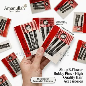 Buy Black Bobby Pins Online | Amanullah Enterprise (05 Pata)