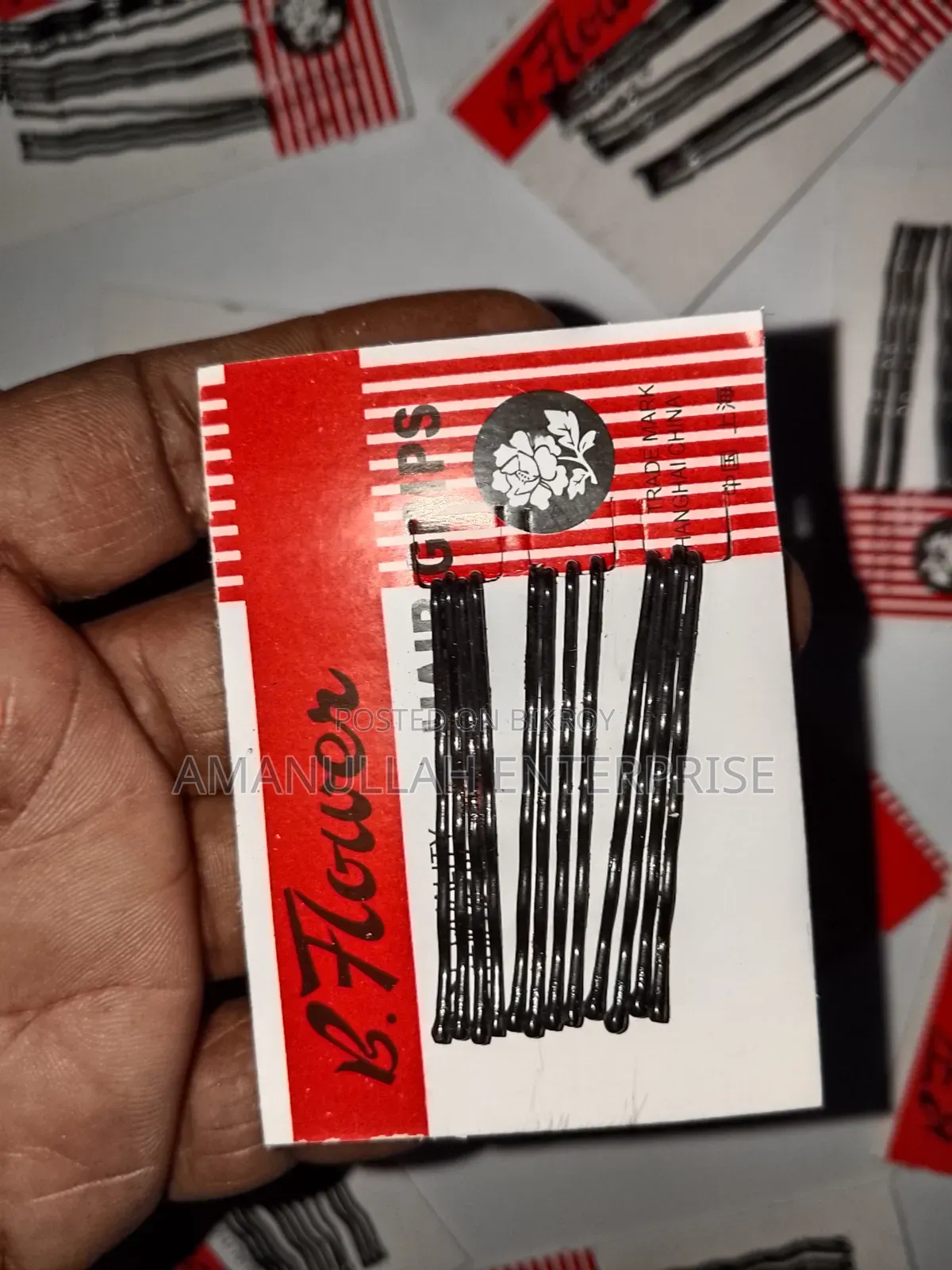 Buy Black Bobby Pins Online | Amanullah Enterprise (05 Pata)