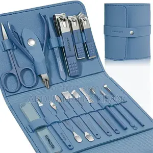 16 Pcs Manicure Set Stainless Steel Nail Clippers Kit & Pedicure