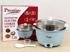 Prestige 5.2L Multifunctional Electric Cooking Pot with Steamer